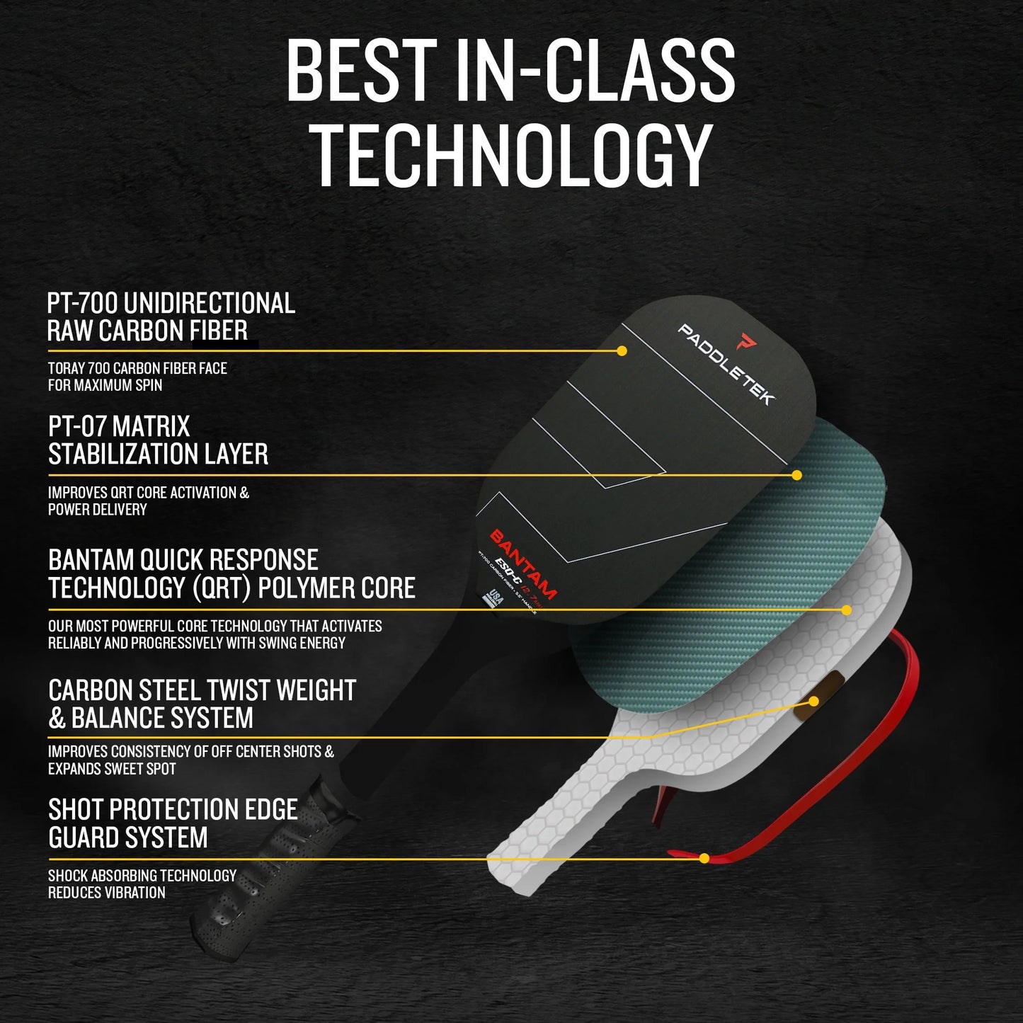 paddletek paddle specs