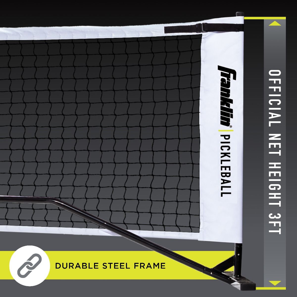 Franklin Official Size Pickleball Net with Paddles and Balls