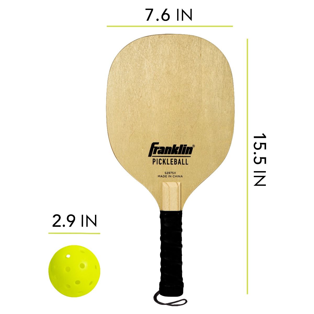 Franklin Official Size Pickleball Net with Paddles and Balls