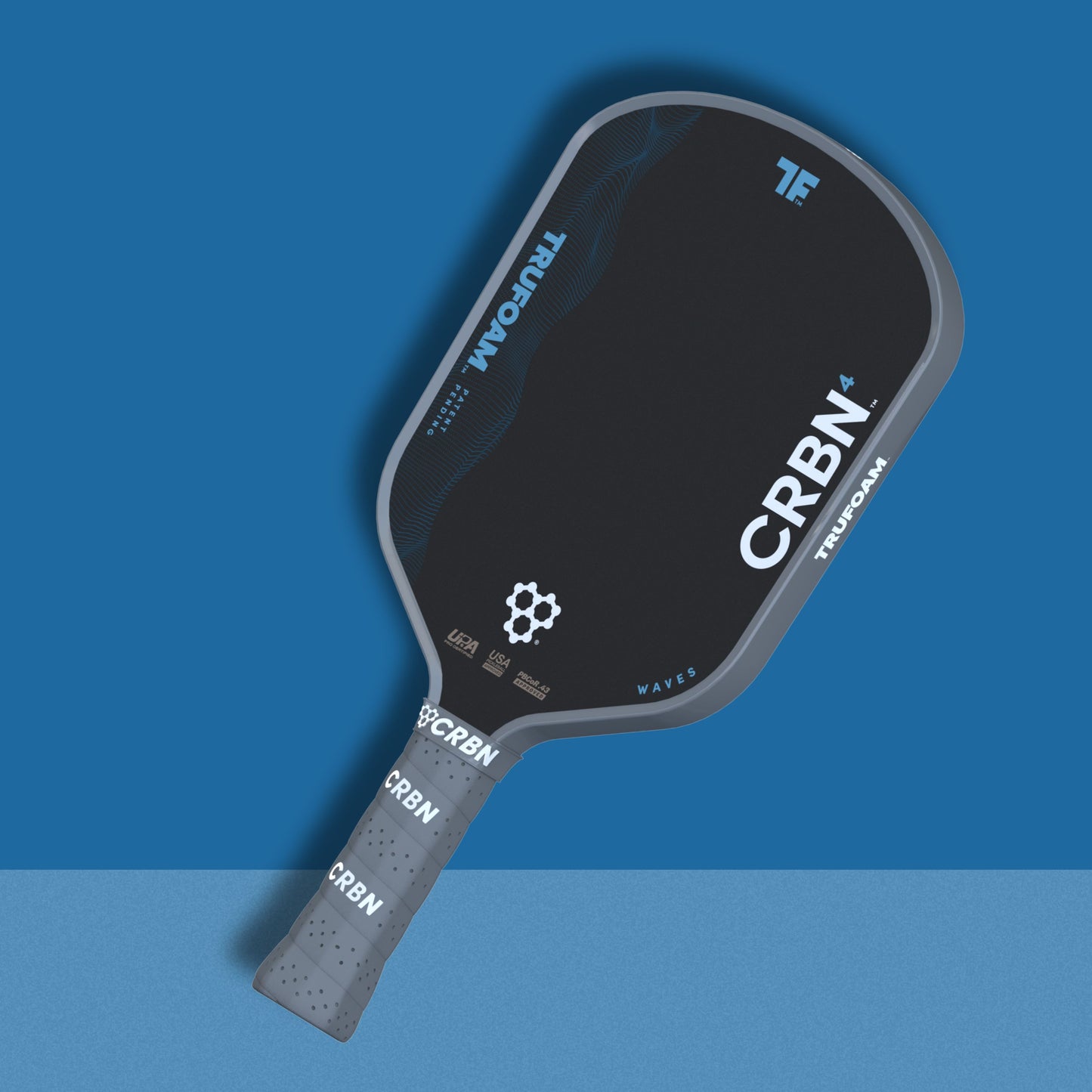 CRBN⁴ TruFoam Waves (Hybrid, AeroCurve) Pickleball Paddle