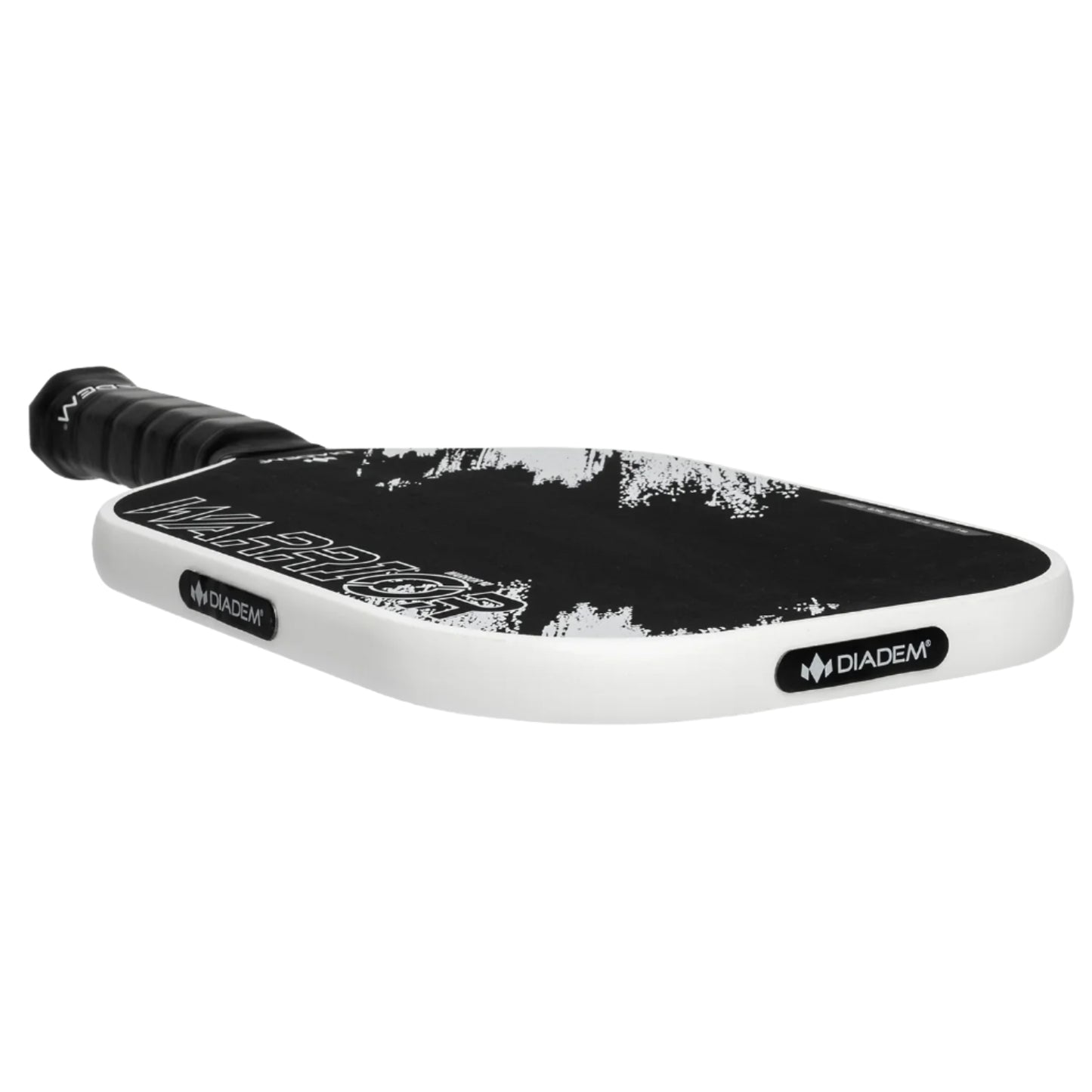 Diadem paddle weights shown on a black and white diadem paddle with a white background