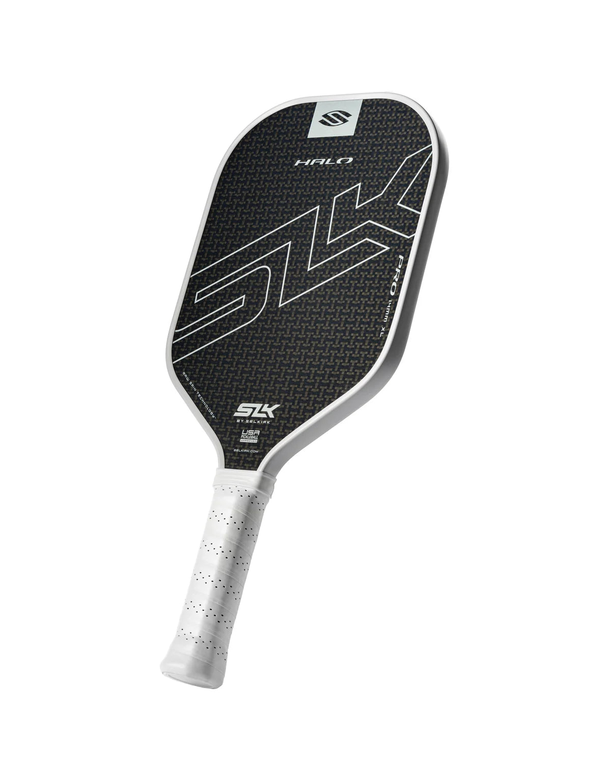 Selkirk SLK Halo Pro XL Pickleball Paddle USED – T700 Raw Carbon Fiber Face, 14mm Hybrid Core, Extended Reach, Spin, Power and Control Paddle for Intermediate to Advanced Players