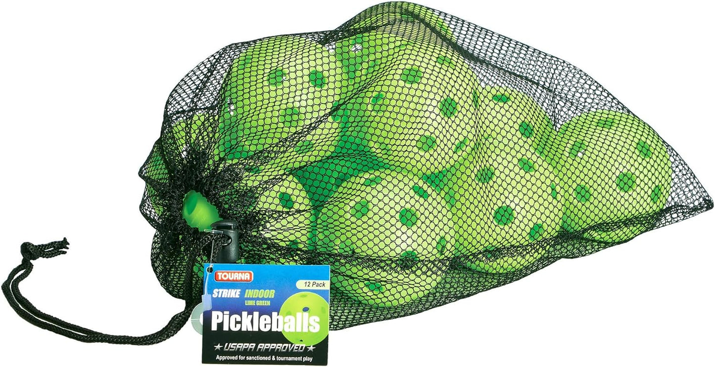 Indoor Pickleball 12 pack green
