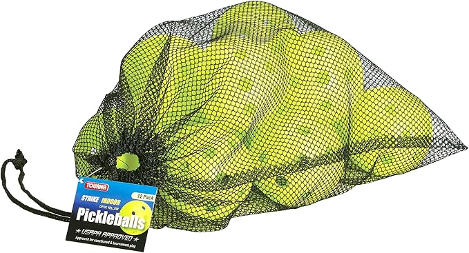 Indoor Pickleball 12 pack yellow