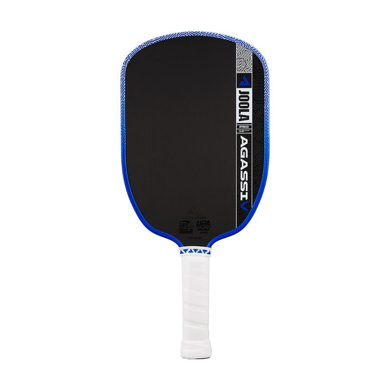 JOOLA Agassi Pro V Andre Agassi Royal Blue Pickleball Paddle – Textured Carbon, 16 mm
