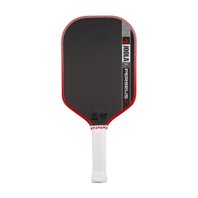 JOOLA Perseus Pro V Ben Johns Blaze Red Paddle – Textured Carbon, 14 mm