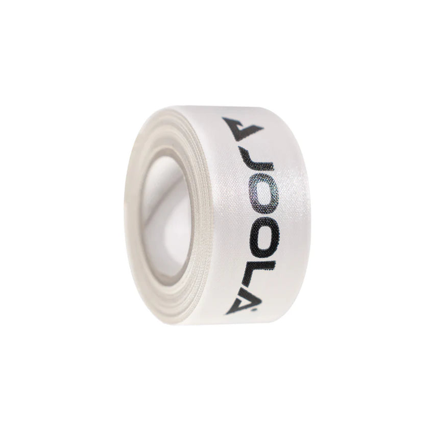 Joola black and white edge tape rolls on a white background