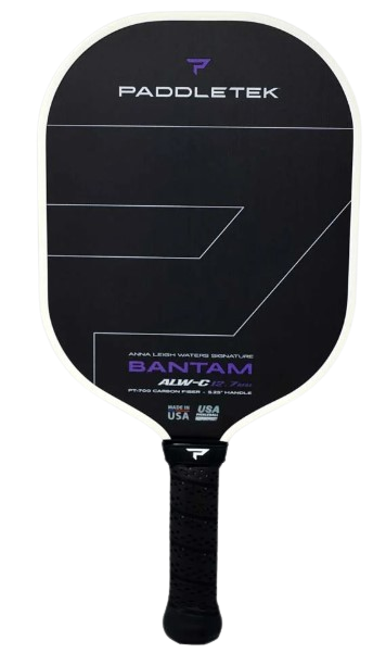 Paddletek Bantam ALW-C 14.3 Pickleball Paddle USED – PT-700 Raw Carbon Fiber Face, 14.3mm Bantam PolyCore, Spin, Power and Control Paddle for Competitive Players