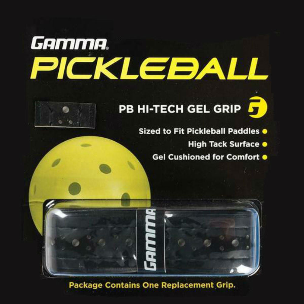 GAMMA Hi-Tech Gel Grip – Black Pickleball Paddle Replacement Grip