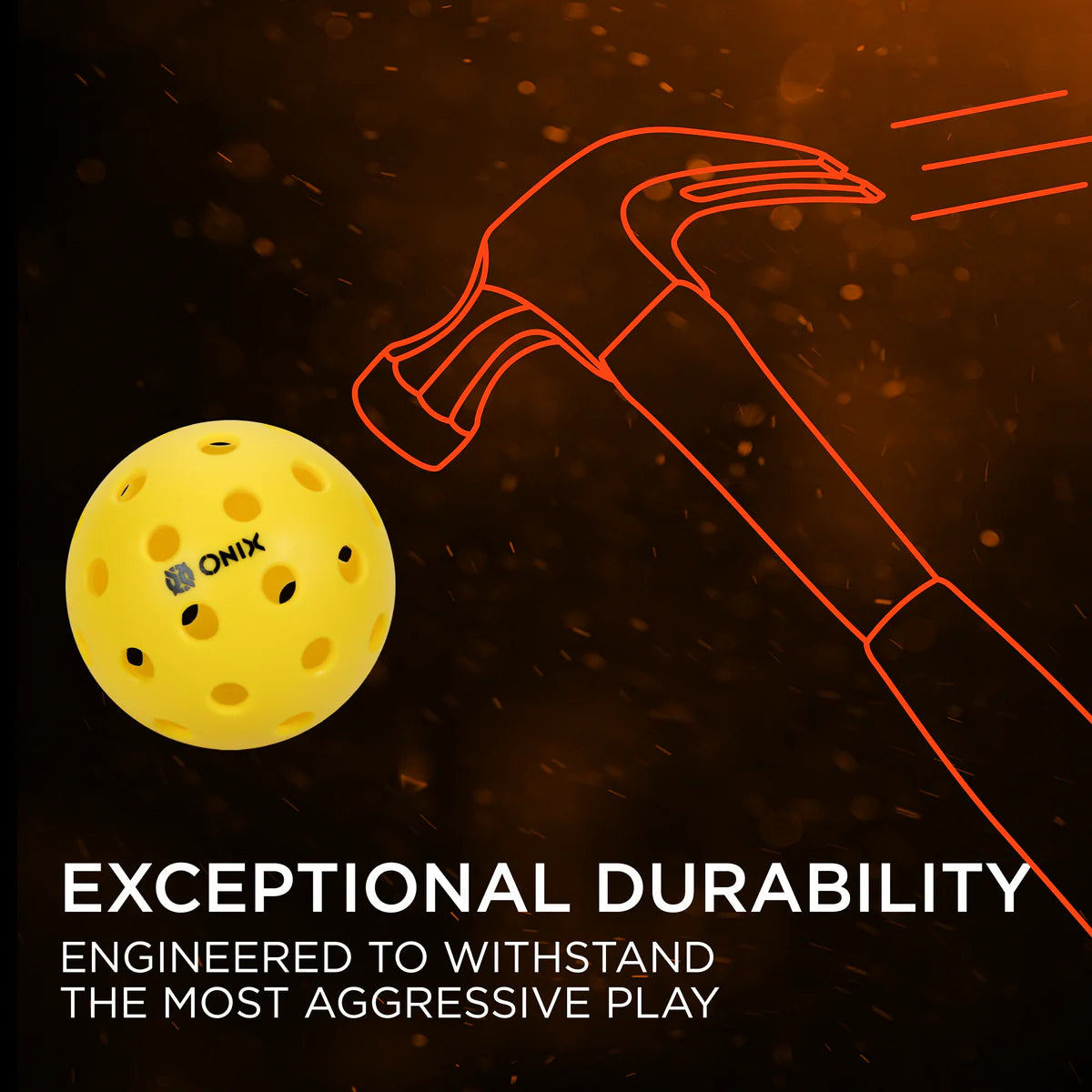 ONIX Pure 2 Outdoor Yellow Pickleballs