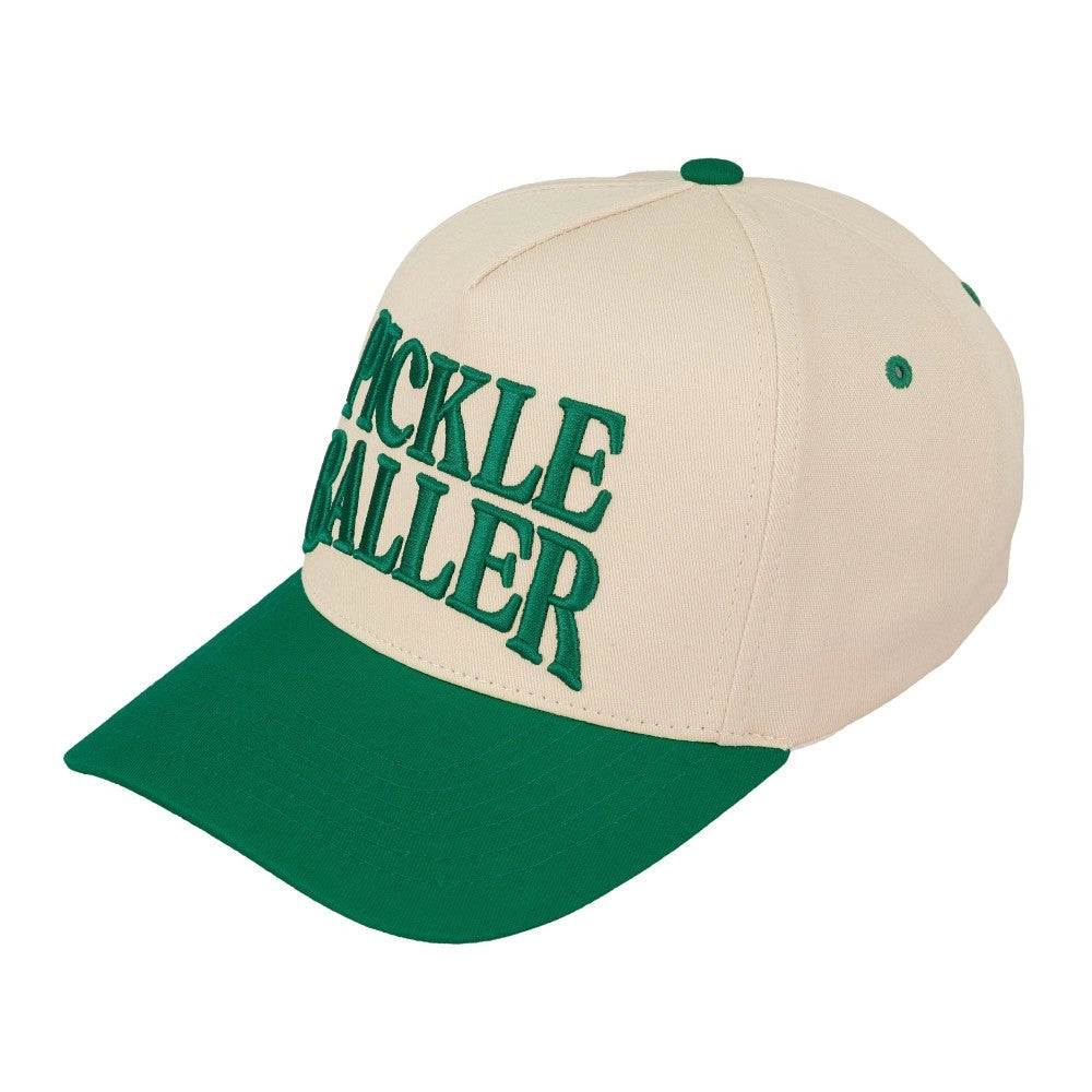 "Pickle Baller" Embroidered Two Tone Baseball Cap