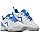 Women's Tyrol Velocity V Series Pickleball Shoe featuring a white and blue color scheme with a mesh upper, a Vibram outsole, and the Tyrol logo on the side.