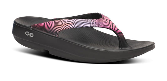 OOFOS OOlala Women’s Limited Sandal – Disco Zebra