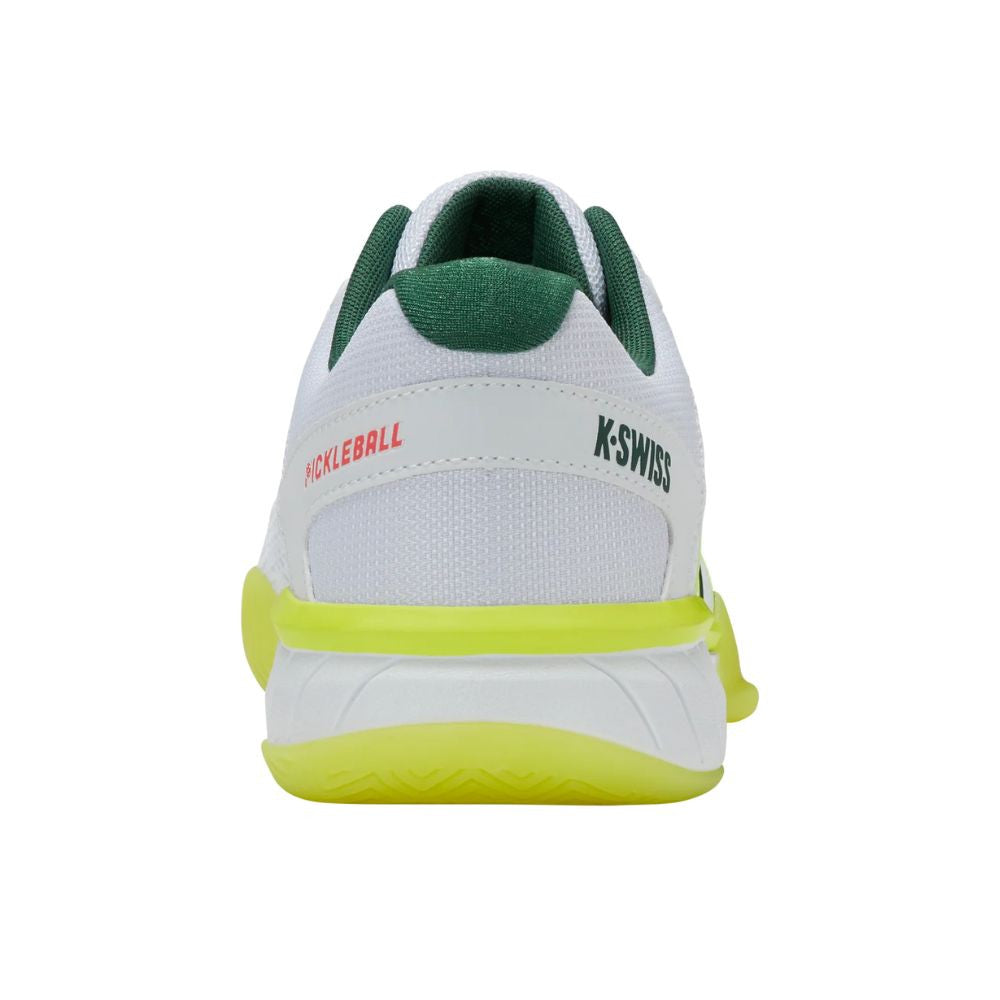 K-Swiss Express Light Men's Pickleball Shoe White/Neon Lime/Eden **Ships Next Day Air FREE**