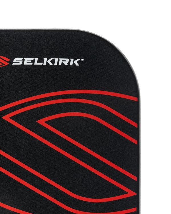 Black and red product with Selkirk logo
