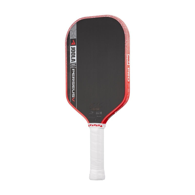 JOOLA Perseus Pro V Ben Johns Blaze Red Paddle – Textured Carbon, 14 mm
