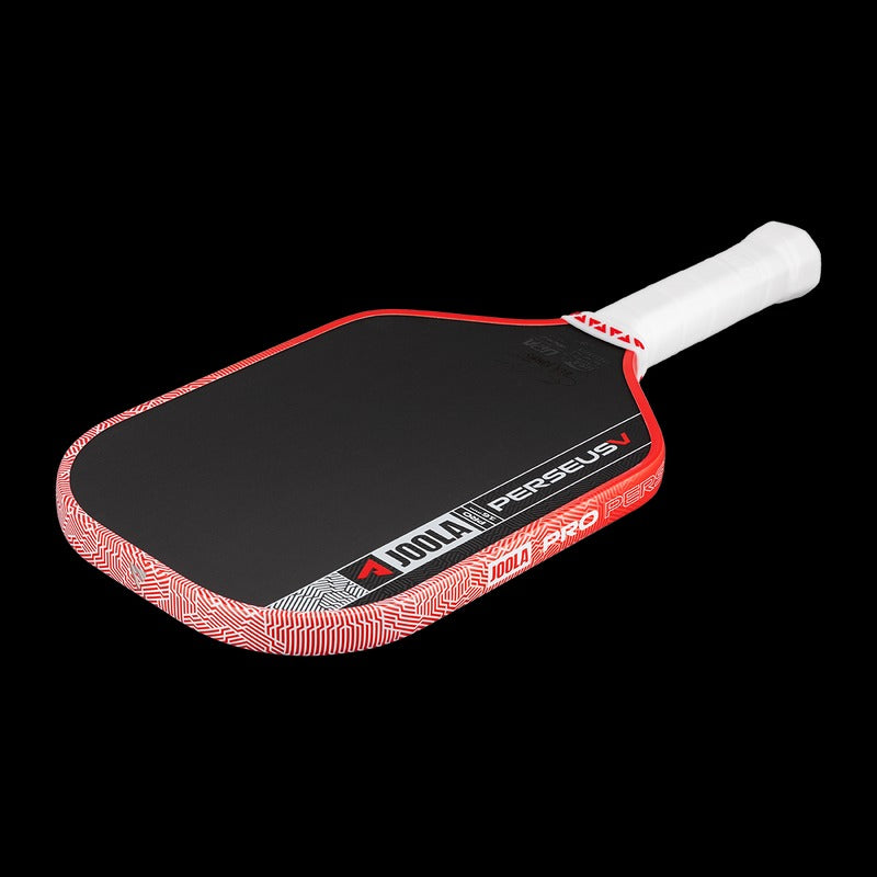JOOLA Perseus Pro V Ben Johns Blaze Red Paddle – Textured Carbon, 16 mm