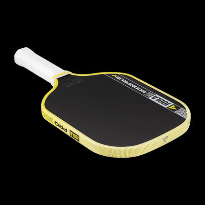 JOOLA Scorpeus Pro V Anna Bright Yellow Pickleball Paddle – Textured Carbon, 16 mm