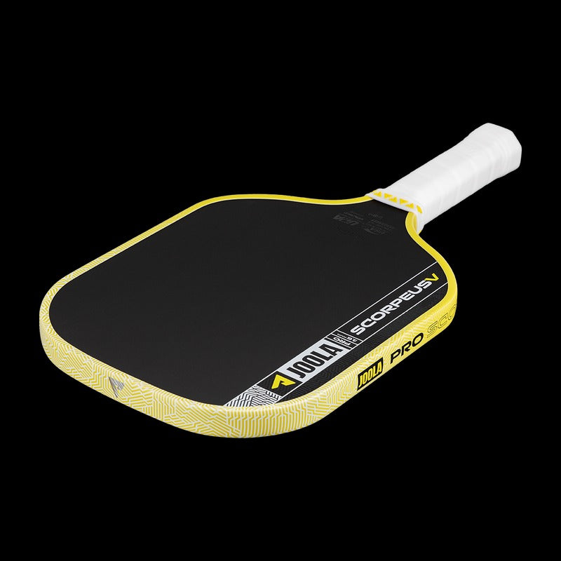 JOOLA Scorpeus Pro V Anna Bright Yellow Pickleball Paddle – Textured Carbon, 16 mm