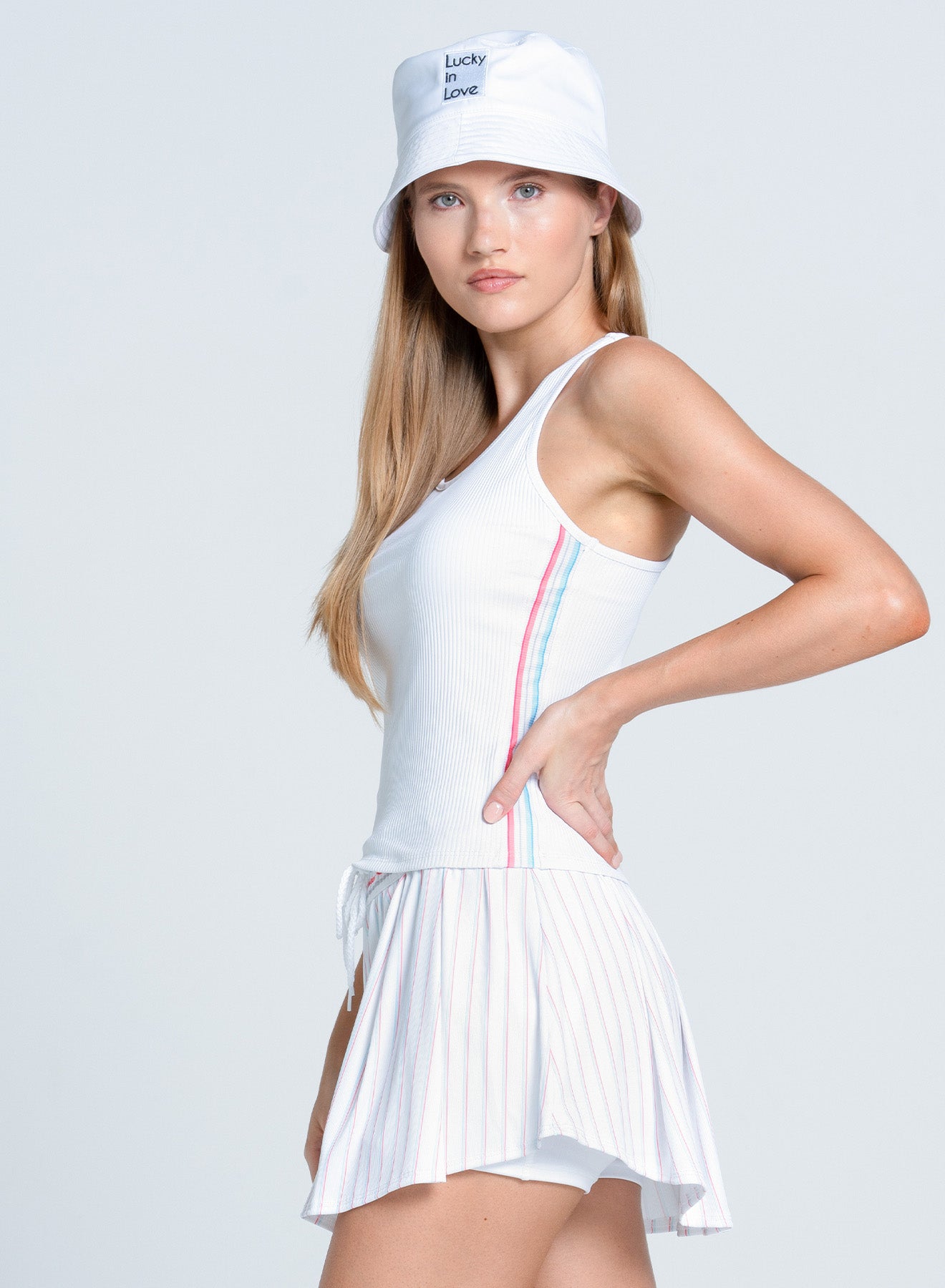 Lucky In Love Retro Revival Rib Tank