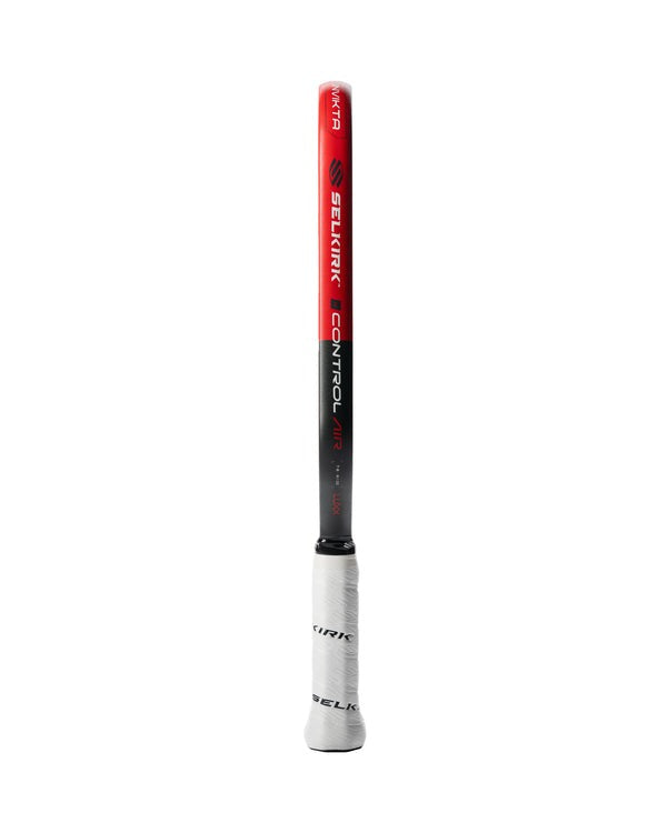Paddle with red and black branding on a white background