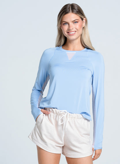 Lucky in Love High Low Breezy Long Sleeve