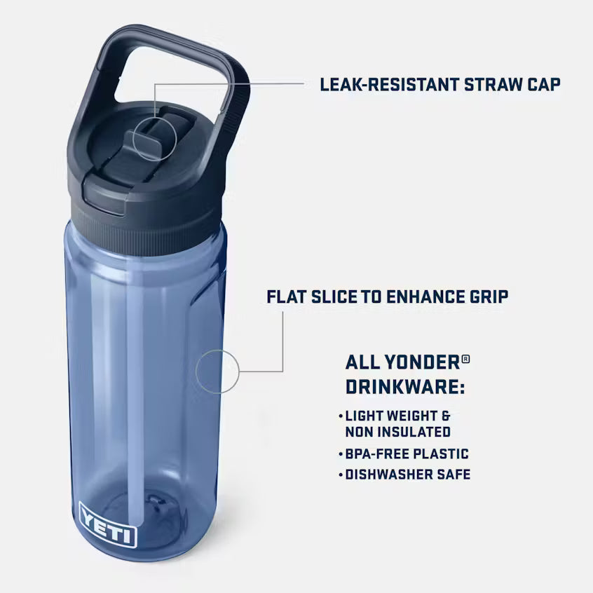 YETI Yonder® 0.75L Water Bottle with Straw Cap – Cherry Blossom