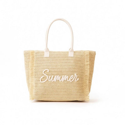 Woven Straw & Gold Lurex 