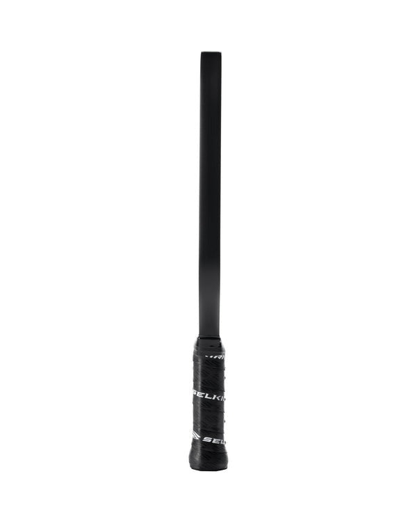 Black paddle on a white background
