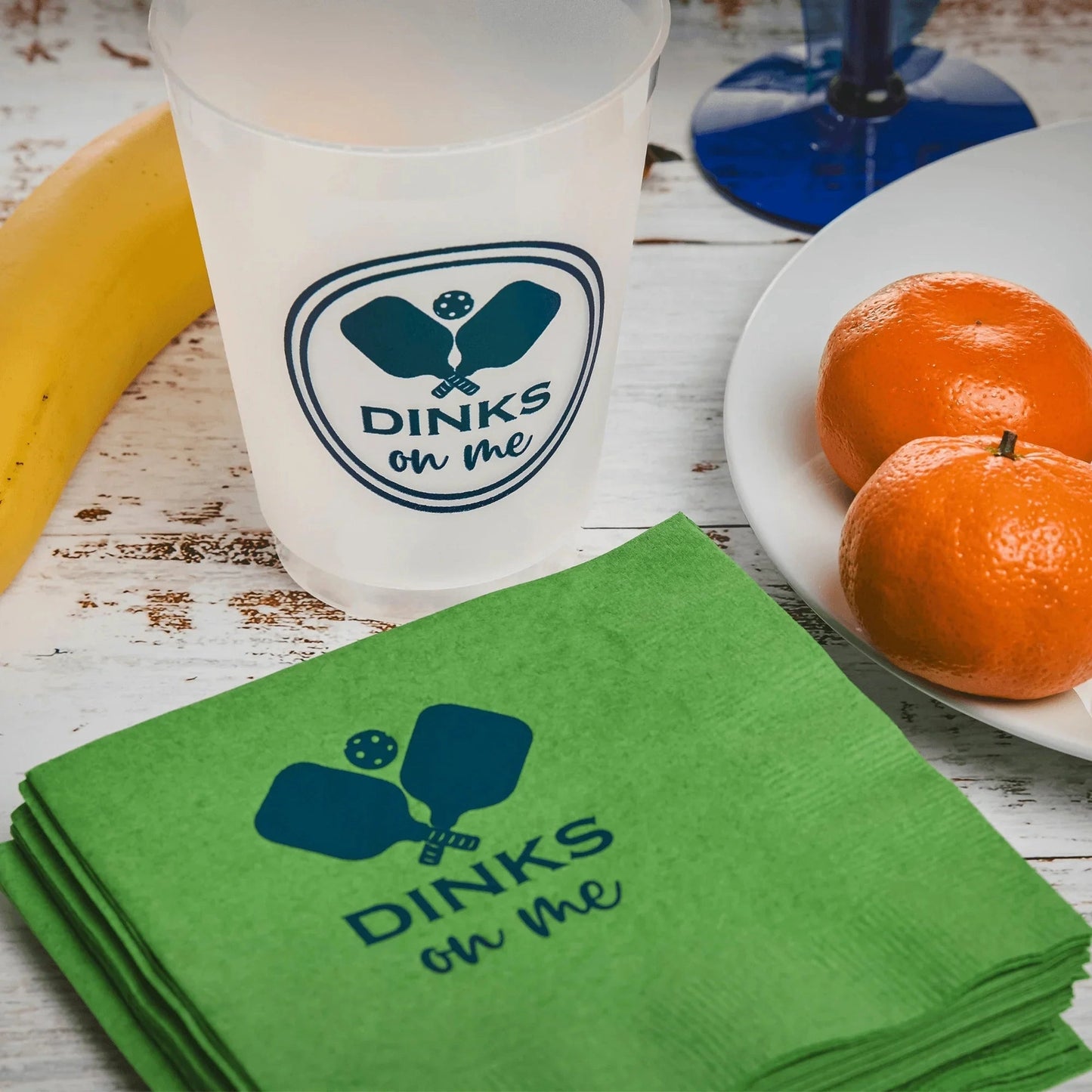 Pickleball Party Cups – Set of 10 Reusable Frosted Cups (16 oz)