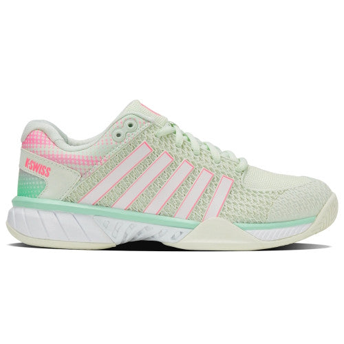 K-Swiss Express Light Women's Pickleball Shoe ICE/HONEYDEW/NEON PASTEL PINK **Ships Next Day Air FREE**