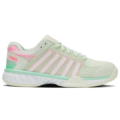 K-Swiss Express Light Women's Pickleball Shoe ICE/HONEYDEW/NEON PASTEL PINK **Ships Next Day Air FREE**