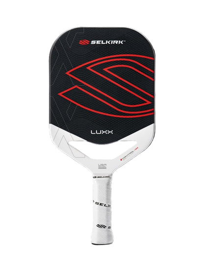 Selkirk Luxx pickleball paddle on a black background