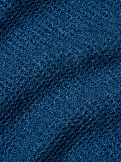 Close-up of blue fabric texture