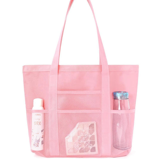 Nylon Tote Bag With Mesh Pockets