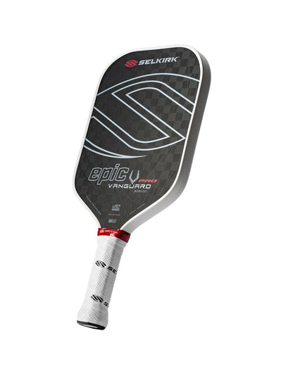 Selkirk epic vanguard pickleball paddle on a white background