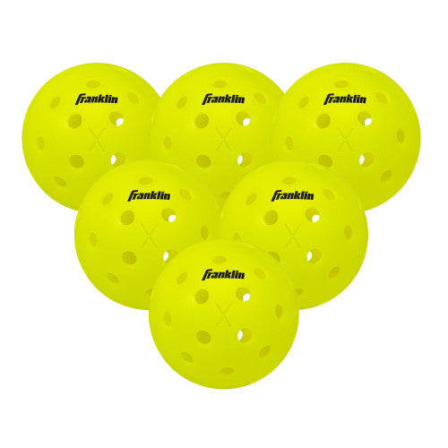 Franklin X‑40 Outdoor Pickleballs 6 Pack **Free Next Day Air Shipping**